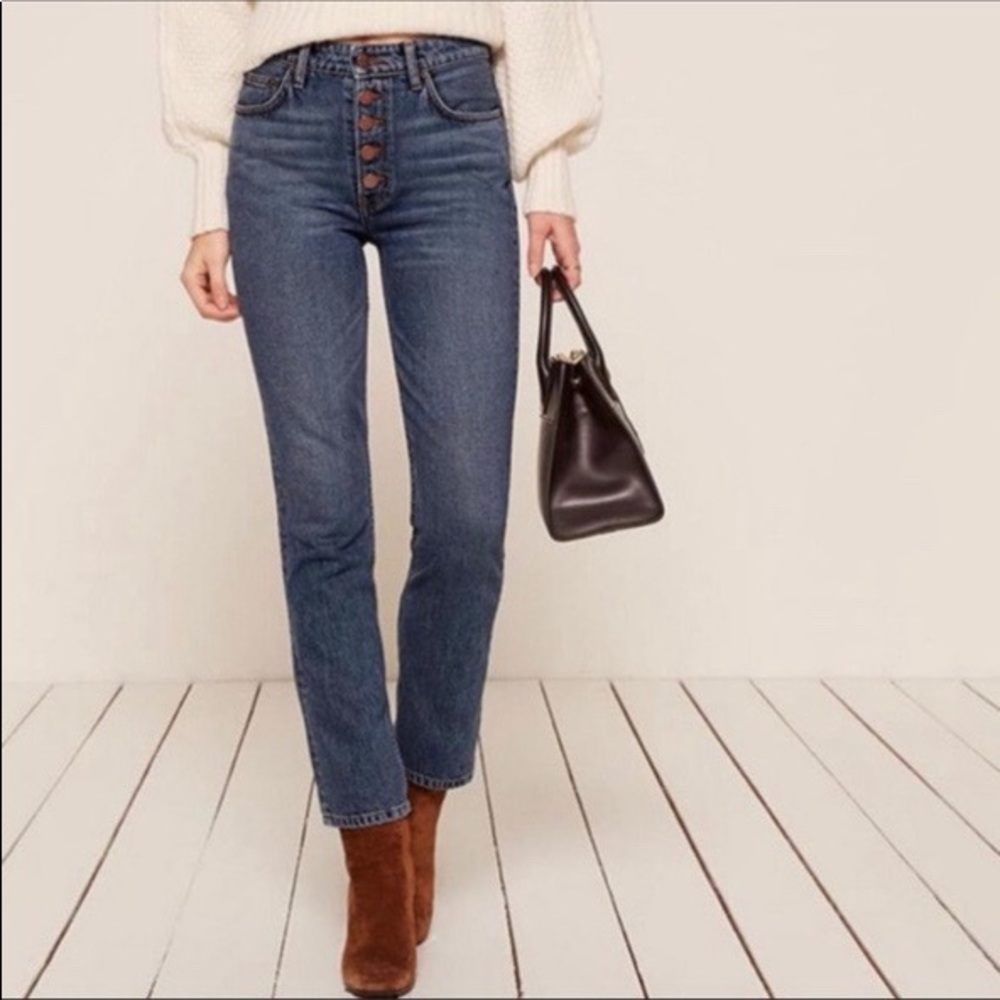 Reformation Winona Button-fly Jeans
